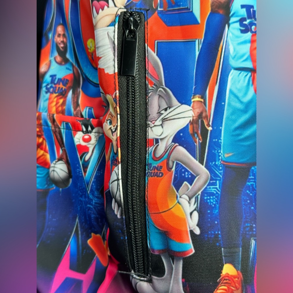 Tune Squad LeBron SpaceJam Backpack/Book Bag NWOT - Picture 3 of 5